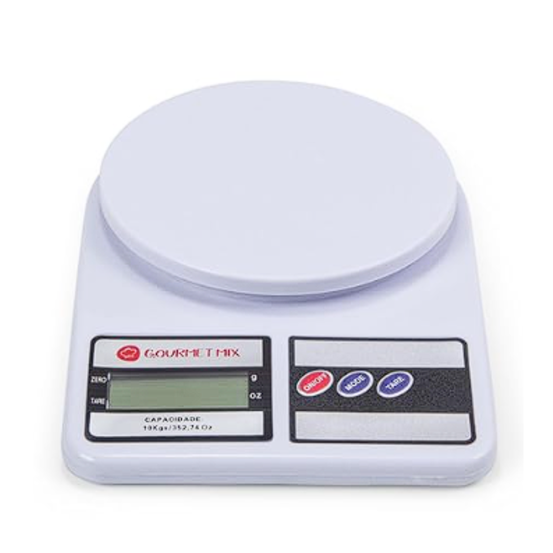 Balança de Cozinha Digital de Precisão Gourmet Mix (Até 10Kg)
