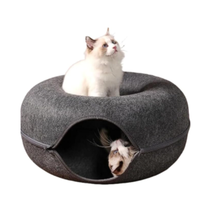 Cama Casinha Túnel de Feltro Toca Rosquinha