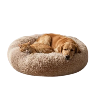 Cama Nuvem Pet Redonda Donut Marrom (Tamanho M)