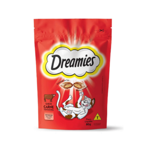 Dreamies Petisco Carne Tentadora para Gatos Adultos (80g)