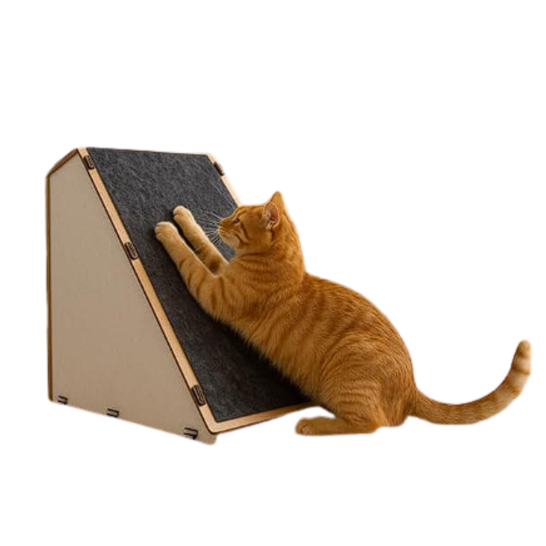 Arranhador para Gato BOXFAN com Rampa e Toca em MDF